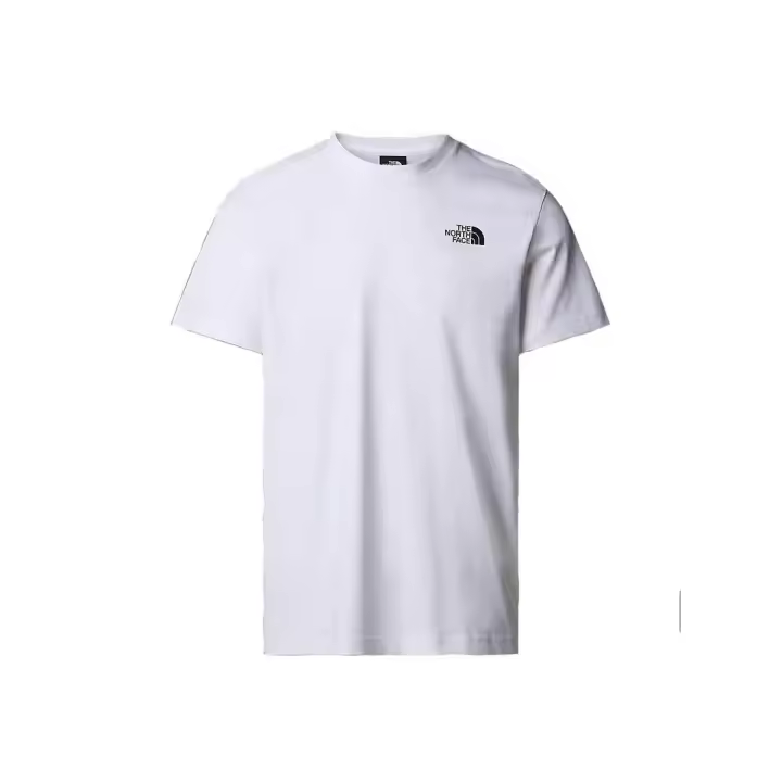 Camiseta Hombre The North Face Vertical Blanca Negra - 1