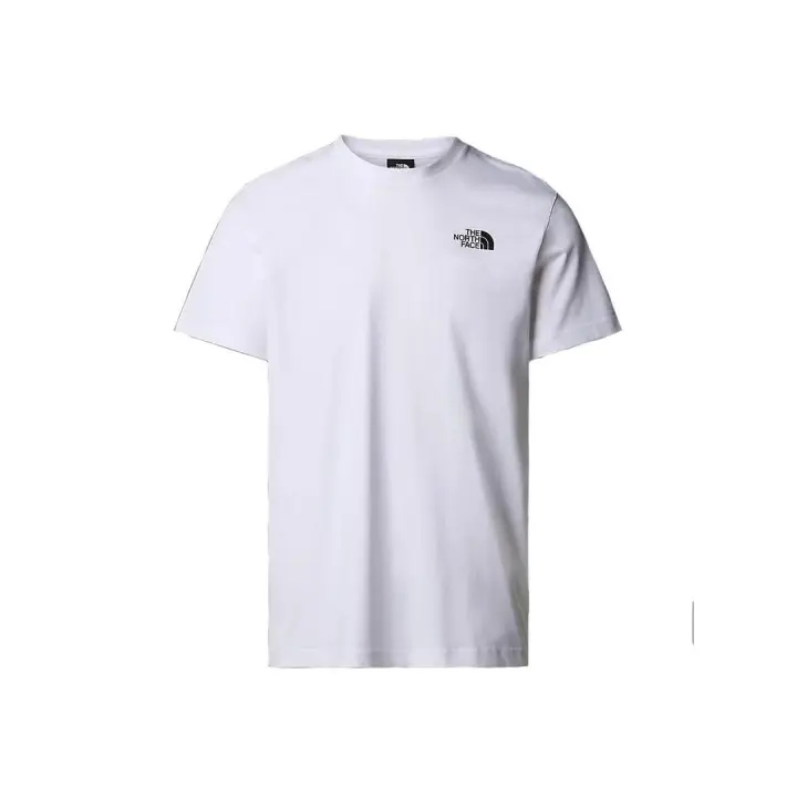 Camiseta Hombre The North Face Vertical Blanca Negra - 1