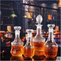 Decantador De Vino Y Licor De Vidrio Libre De Plomo Diseño Único Multi Estilos Para Whiskey Bourbon Y Scotch Tamaño 250-1000ml - details 1