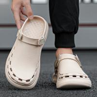 Sandalias Masculinas De Color Sólido EVA Para La Playa Y Viajes Ligeros Y De Secado Rápido Zapatos Casuales Para Hombres - details 17