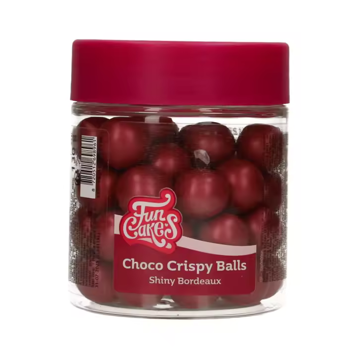 Bolas Crujientes De Chocolate Funcakes - Shiny Bordeaux (130 G) - 1