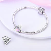 Perlas De Perfume Para Mujer Plata Esmaltada Colgante De Zapatos Altos Y Lápiz Labial Para Pulsera DIY Joyería - details 36