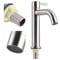 Grifo De Baño De Acero Inoxidable RETHME Negro/Barrido Agua Fría Individual Instalación Montada En La Mesa Cerámica Como Material Del Válvula - details 1