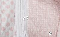 Colcha Bouti Reversible Manterol  Cama 135 SUMMER 122 - Estampado de Motas en Rosa o Gris o Azul - Ropa de Cama de Alta Calidad - details 7