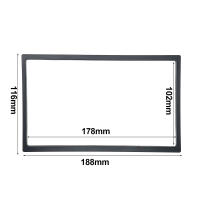 Marco De Pantalla De Radio Estéreo Universal Para Coche 2Din Perímetro Electrónico GPS Navegación Para Pantalla De 7 Pulgadas ABS Plástico - details 2