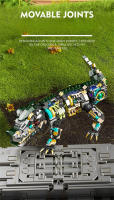 Juego De Construcción Mecánica De Animal Mariposa Rana Cocodrilo Perro Building Blocks Luz De Manta Ray Regalo De Juguete Para Niños - details 8