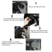 Tapa De Tanque De Combustible Para Jeep Wrangler JK JKU 2007-2018 Aleación De Aluminio ABS Color Negro Cubierta De Puerta De Gasolina Accesorio De Coche - details 9