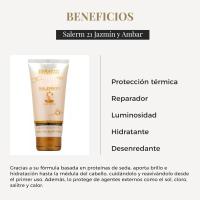CasaSofia-  SALERM - Salerm 21 Jazmín y Ambar - 200 ml - Mascarilla y Acondicionador sin Aclarado - Anti Encrespamiento - Reparador Puntas Abiertas - Hidrata en Profundidad - details 1