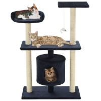 vidaXL Rascador para Gatos y Poste Rascador Sisal 95cm Huellas Mascotas Color Beige con huellasde patas,  Gris con huellas de patas,  Beige y mas - details 4