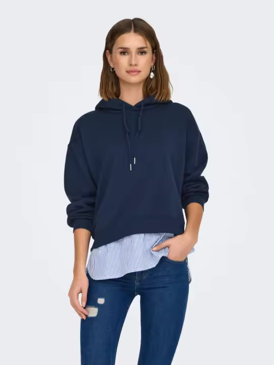 Sudadera Isabel Azul con camisa de Only - 1
