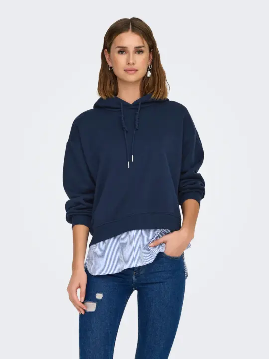 Sudadera Isabel Azul con camisa de Only - 1