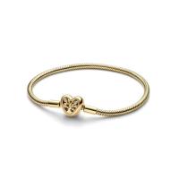 PDORA Moments Cadena de Serpiente con Cierre de Corazón Oro 18CM - details 3