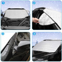 Cubierta De Ventanas De Coche Protección Anti-UV Sombrilla De Ventilación Frontal Y Rearmónica Accesorios Automotrices Para Limpieza De Invierno - details 4