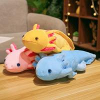 Juguete De Peluche Kawaii 45cm Nuevo Colorido Newt Axolotl Salamandra Falsa Pesca Almohada Larga Dulce Para Niños Regalo - details 0