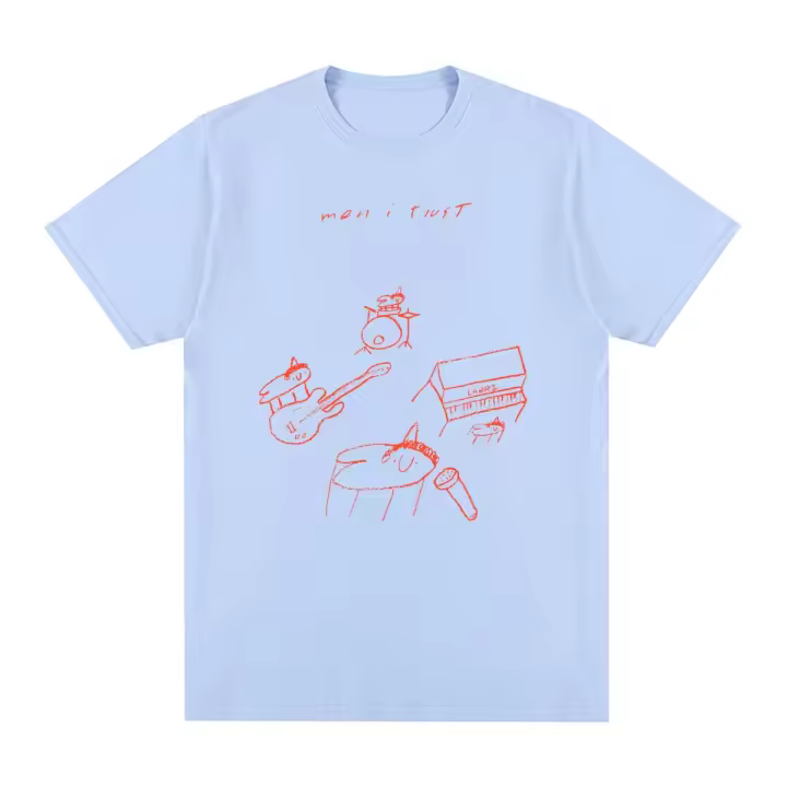 Camiseta Vintage Men I Trust Oncle Jazz De Algodón Para Hombres Camiseta Casual Para Mujeres Top De Cuatro Estaciones - 1