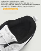 Zapatos De Ciclismo Para Hombre Y Mujer Blancos Transpirables SPD De Bloqueo Auto Racing Zapatillas De Bicicleta MTB Planas Talla 36-47 - details 7
