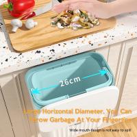 Cesta De Basura Inteligente Montada En La Pared 9L Para Cocina Y Baño Ecológica De Plástico Con Cubierta Rodante Accesorios De Cocina - details 4