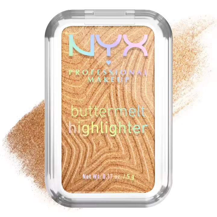 NYX Professional Makeup | Buttermelt Highlighter de alta pigmentación, se funde suavemente con todo tipo de tonos de piel. - 1