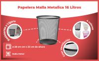 Banner - Papelera malla metalica