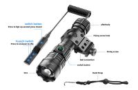 Linterna Táctica LED Potente Recargable USB Torcha Luz De Larga Distancia Impermeable Para Camping Y Emergencias Con Modo Alto Y Bajo - details 5