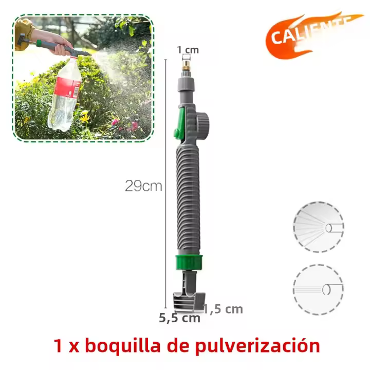 Botella De Rociador De Agua Manual 2L/3L Con Bomba De Compresión Para Jardín Riego Desinfección Uso Agrícola Y Doméstico - 1