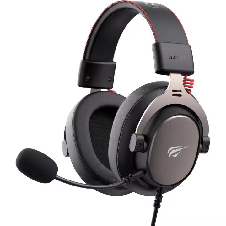 Auriculares Gaming HAVIT H2015U con Jack 3.5mm de 4 pines y Adaptador para PC, Micrófono Desmontable, Función Mute, Sonido Estéreo, Almohadillas Cómodas, Ideal para Juegos, Chat de Voz y Largas Sesiones de Juego, Color Negro - 1