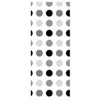 vidaXL Estor enrollable para ducha tela 110x240 cm ancho 106 cm en color Círculos/Burbuja/Gris claro y más | protección solar decorativa para ventanas hogar oficina dormitorio fácil de instalar - details 0