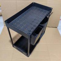 Estante de almacenamiento debajo del fregadero, estante extraíble para baño, estante de almacenamiento para cocina, estante de almacenamiento multifunción - details 3