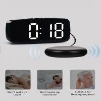 Reloj De Alarma Con Vibración Y Mecanismo De Despertar Para Cama Para Sueleepinos Resistentes Deafatos Y Personas Con Dificultades De Escucha Con Función De Snooze Y USB Doble - details 3