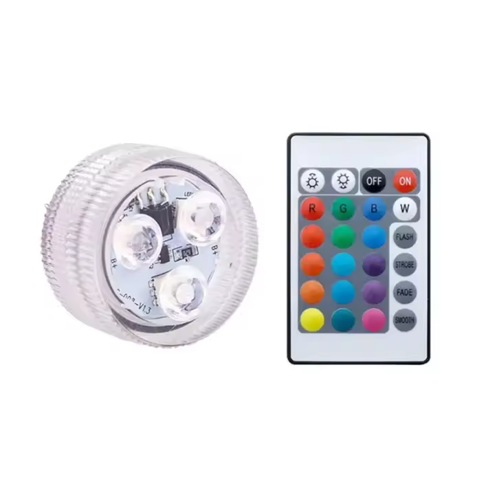 Lámparas Submersibles LED Para Agua IP68 Impermeables Decorativas Para Piscina Luz De Ambiente Para Noche De Boda Y Fiesta - 1