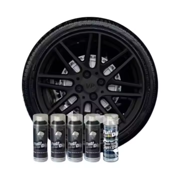 AutoFullCar - PACK 4 SPRAYS FULL DIP - NEGRO BRILLO - 400ml Unidad - 1