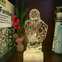 Lámpara De Noche LED 3D JoJo's Bizarre Adventure Ilusión Anime Cambio De Color Para Decoración De Habitación Infantil - details 11