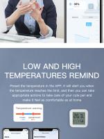 Sensor De Temperatura Y Humedad Bluetooth Con Pantalla LCD Mini Control Remoto Por Tuya APP Y Voz Compatible Con Google Thermometer Hygrometer - details 6
