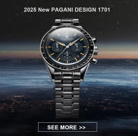 Reloj De Pulsera Mecánico PAGANI DESIGN Para Hombre 2025 Deportivo Y Fashion Oro Resistente Al Agua Con Correa De Cuero - details 0