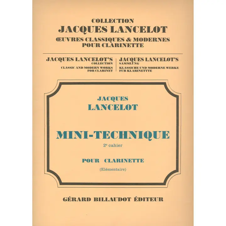LANCELOT J.-Mini Tecnica Vol.2 para Clarinete - 1