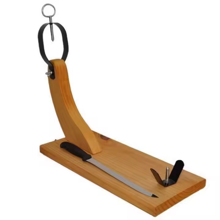 Soporte Jamonero + Cuchillo para Cortar Pata y Paleta de Jamón - Maxia Market - 1