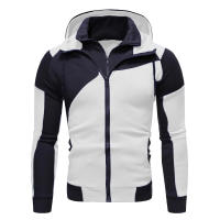 Traje De Deporte Casual Para Hombre Con Capucha Y Cremallera Pantalones Y Sudadera 2 Piezas Running Fitness Suéter De Punto Completo - details 9