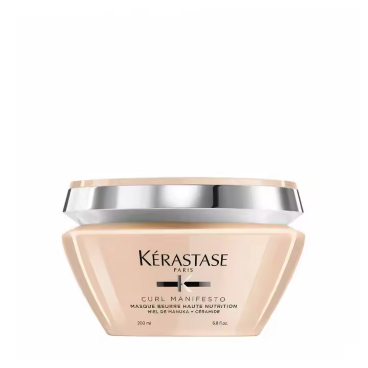 Kérastase Curl Manifesto Masque Beurre Haute Nutrition 200 ml - Mascarilla capilar fortificante intensa para cabello debilitado con tendencia a la caída por rotura del cepillado - 1