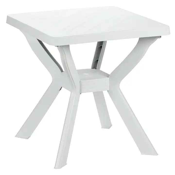 SANCO STORE - IPAE Mesa Resina Blanca Cuadrada 70x70x72 (Alt.) cm. - 1