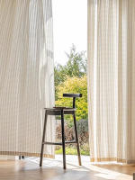 Cortina De Pantalla Cremosa Para Ventana Opaque Protección Solar Para Sala De Estar Y Balcón Material De Poliéster 100% - details 5