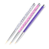 3PCS Herramienta De Dibujo Para Uñas Con Pincel De Arte Línea 3D DIY Acrílico UV Gel Para Mujer Manicura Pintura - details 1