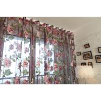 Modernas Cortinas De Tela Floral Para Sala De Estar Diseño De Ventanas Cortina De Tule Cortina De Ventana Para Decoración De Hogar - details 2