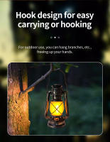 Lámpara De Camping Retro Con Luz De Decoración Y Aire De Campo Con 3 Modos De Iluminación Caballo Colgante LED Recargable Para Exterior - details 8