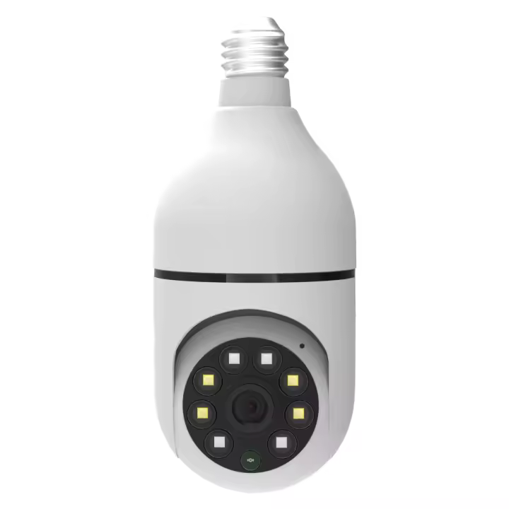 Cámara de vigilancia interior tipo bombilla, Giro 360°, Visión Nocturna, Audio 2 Vías, WiFi, App – Jortan Tech - 1