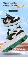 Zapatos Para Niños Y Estudiantes Con Ruedas Invisibles Y Cuatro Ruedas Deportivos Y De Exterior Para Niños Y Niñas Tallas Grandes Cómodos Para Caminar Y Jugar - details 1