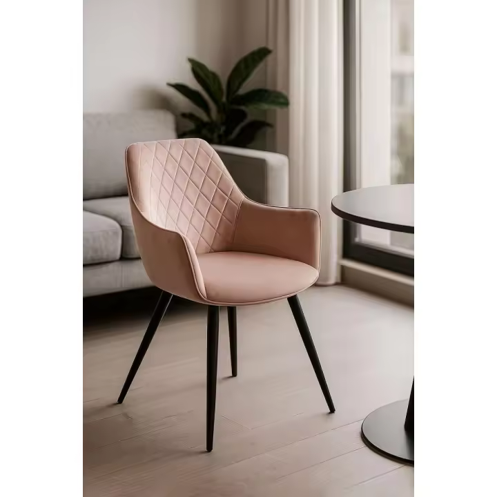 Silla Kres Terciopelo - Rosa - 1
