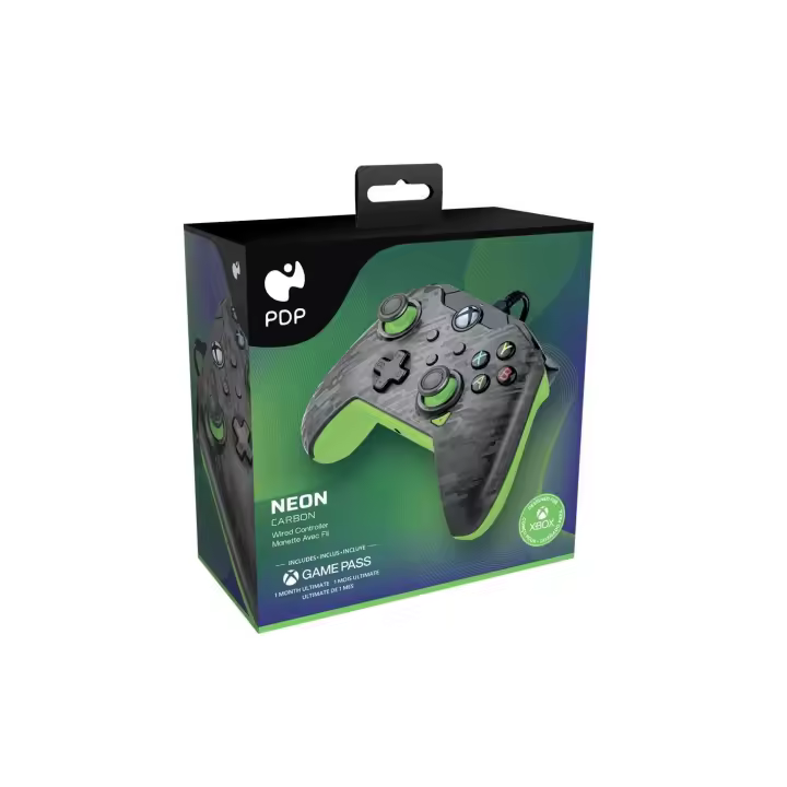 Xbox Series X - Wired Controller Neon Carbon Licenciado - 1