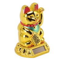 Adorno De Gato Felino Solar Iluminación Inducción Brazo Balanceante Estatua Japonesa De Suerte Para Decoración De Casa Coche Oficina - details 5