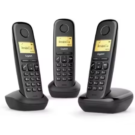 Teléfono Inalámbrico Gigaset A170 Pack TRIO/ Negro - 1