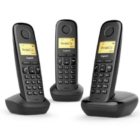 Teléfono Inalámbrico Gigaset A170 Pack TRIO/ Negro - 1
